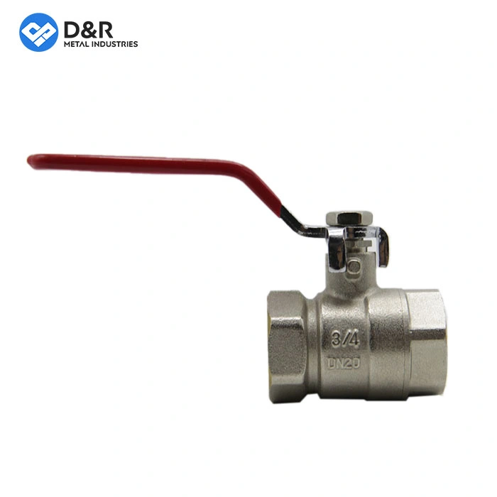 China Factory Hot Selling Nickel Plated Brass Ball Valve Gas Valve Product Manufacturer